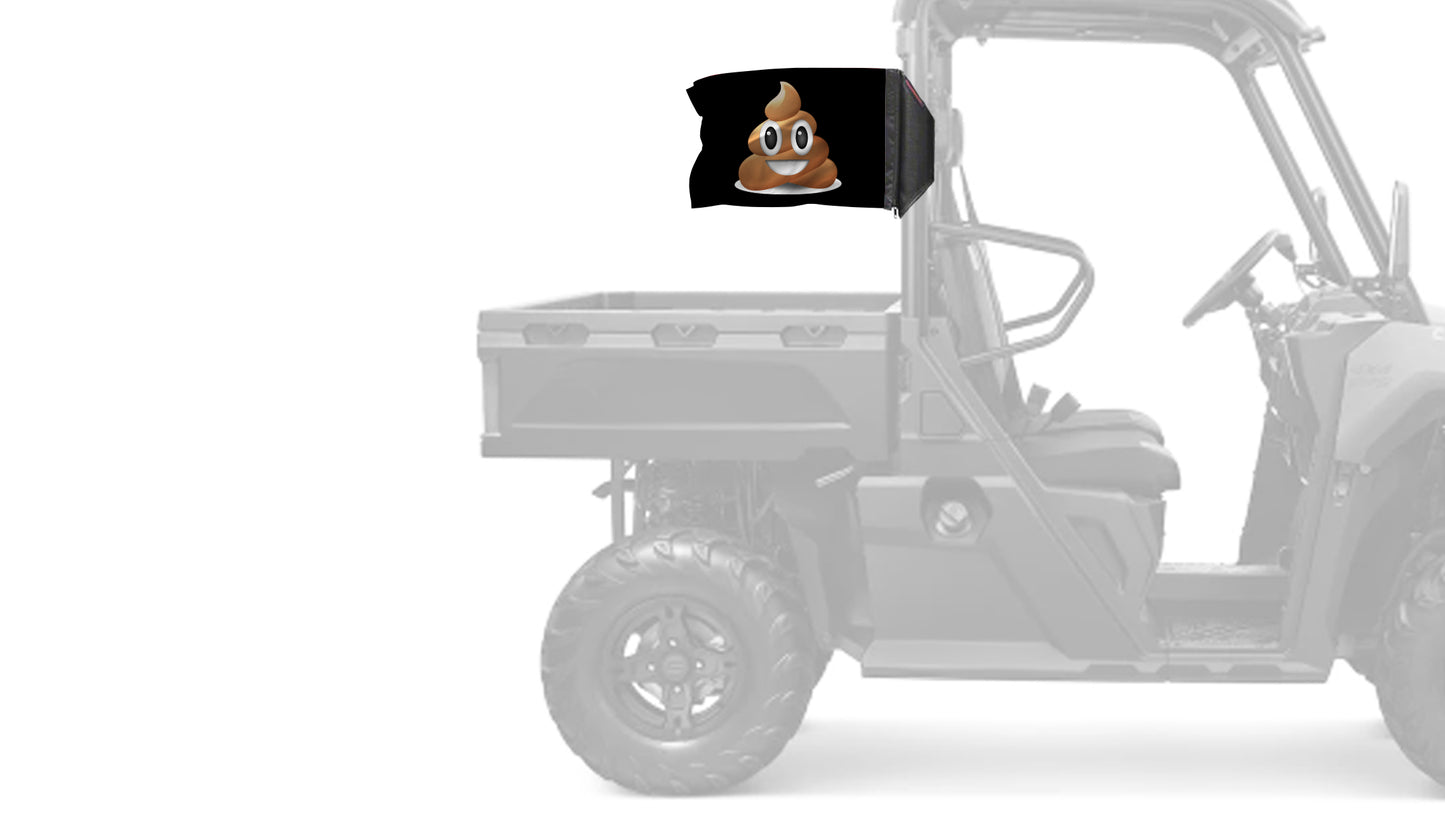 Emoji Poop 12"x18" Forever Wave Flag