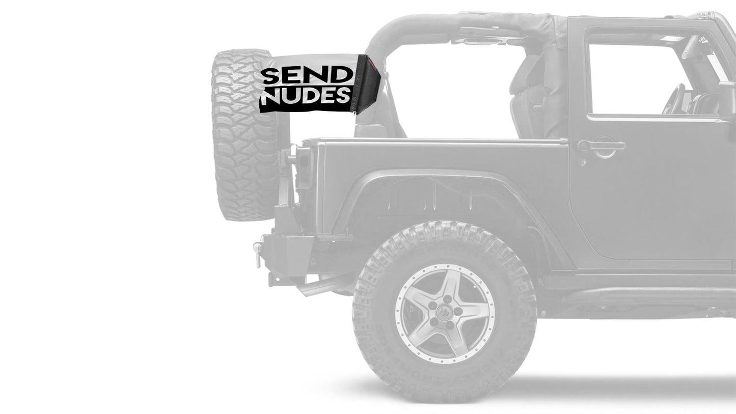 Send Nudes 12"x18" Forever Wave Flag for Jeep Wrangler TJ 1996-2006
