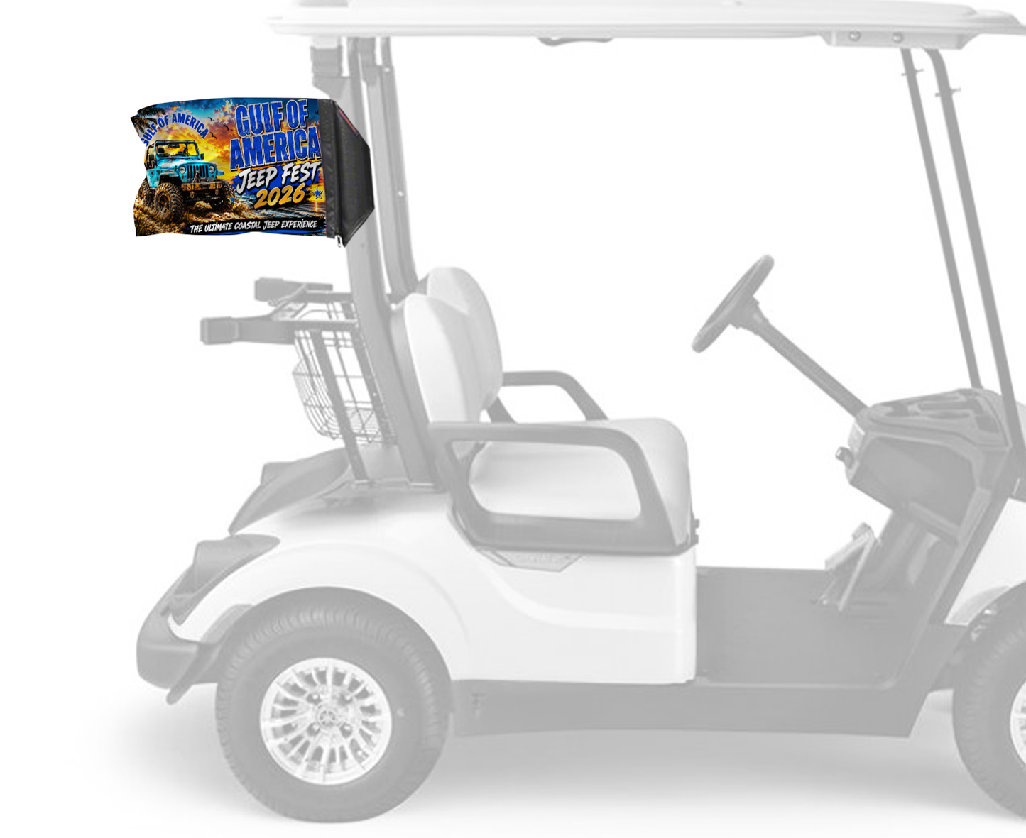 Gulf Of America Jeep Fest 2026 12"x18" Forever Wave Flag