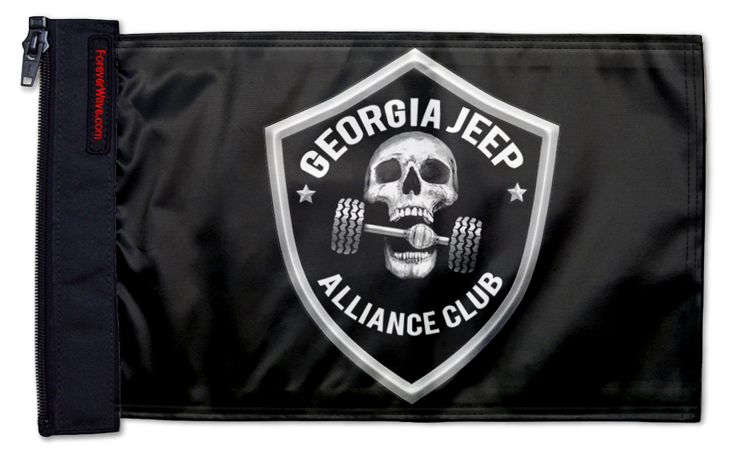Georgia Jeep Alliance Club 12"x18" Forever Wave Flag