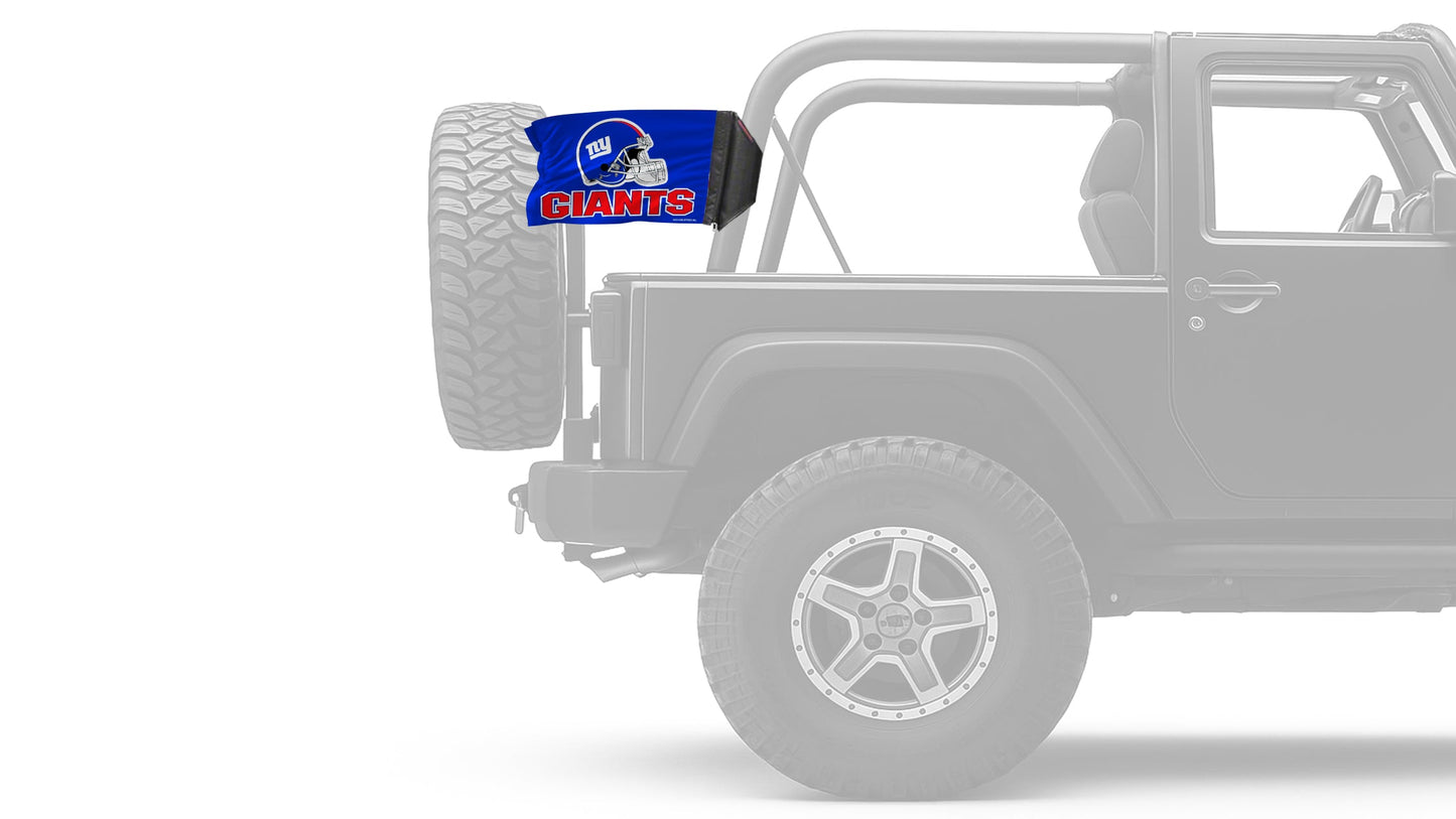 New York Giants 11"x17" Forever Wave Flag for Jeep Wrangler CJ-7 and CJ-8 1976-1986