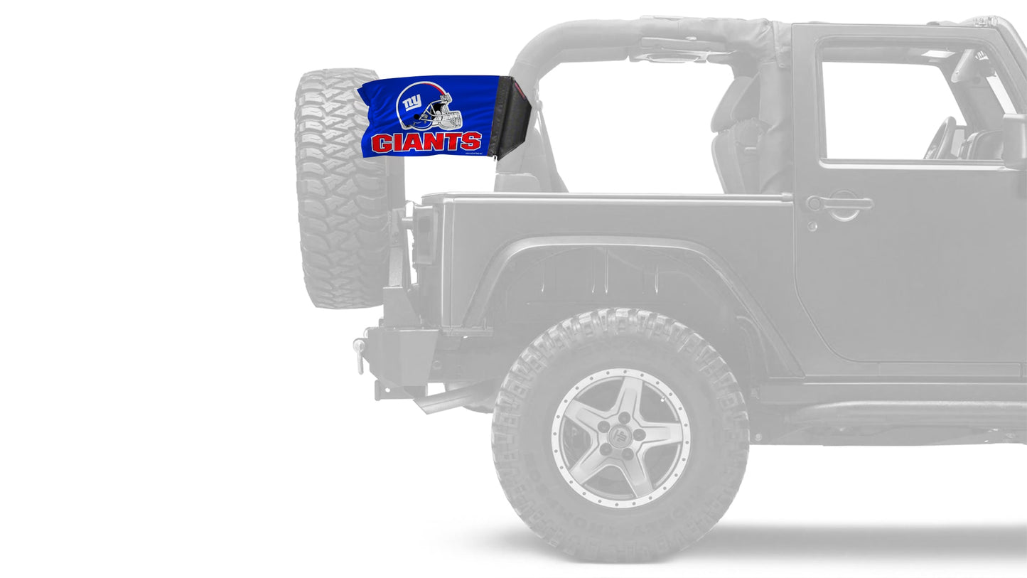 New York Giants 11"x17" Forever Wave Flag for Jeep Wrangler JLU 4-Door 2018-Present