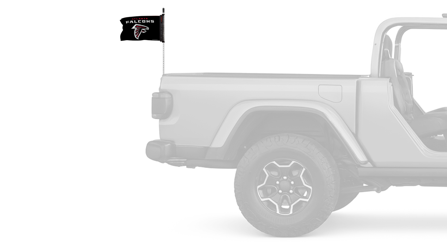 Atlanta Falcons 11"x17" Forever Wave Flag for Jeep Wrangler YJ 1986-1995