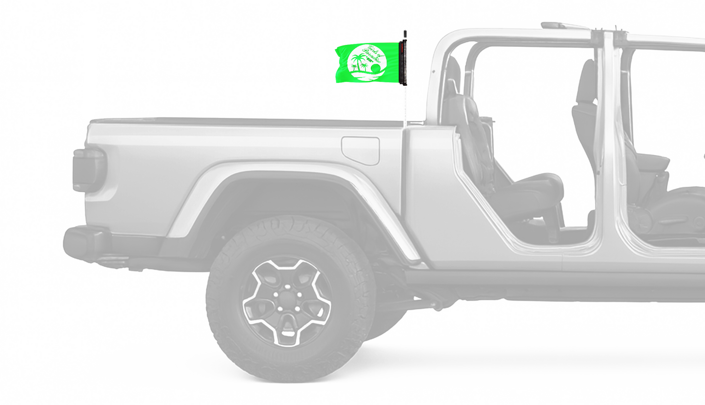 Girls Of Paradise 12"x18" Forever Wave Flag for Jeep Gladiator JT