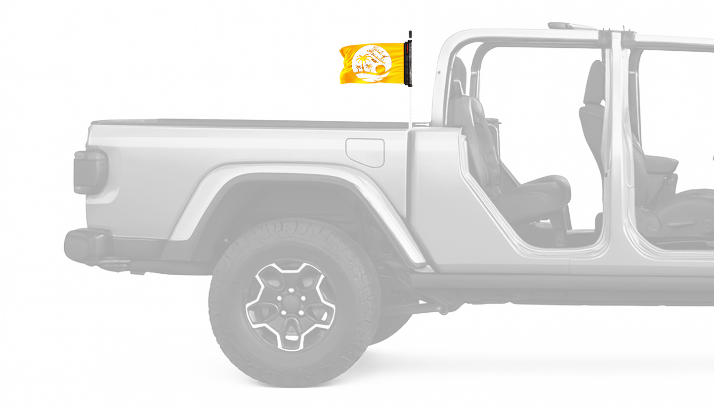 Girls Of Paradise 12"x18" Forever Wave Flag for Jeep Gladiator JT