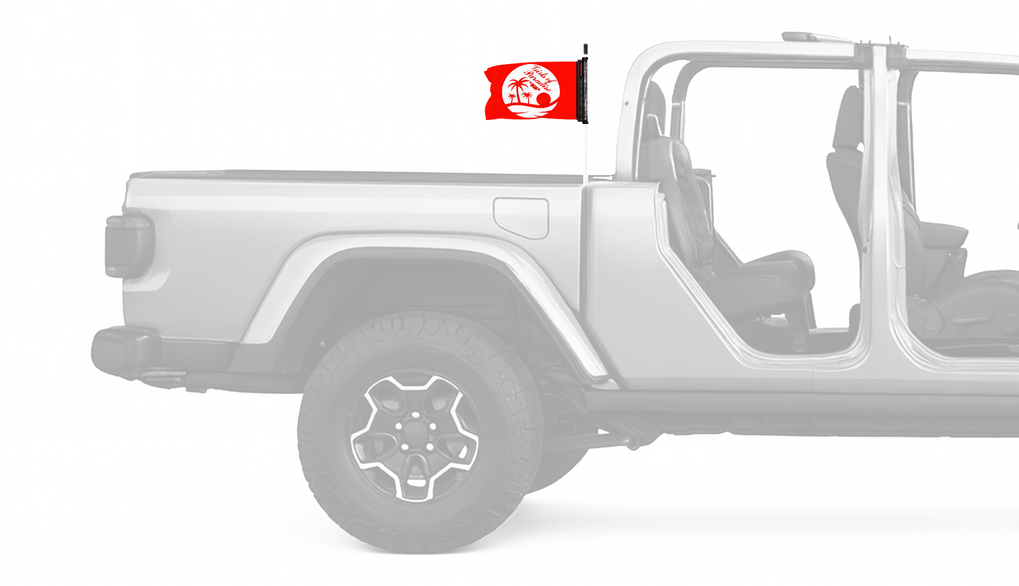Girls Of Paradise 12"x18" Forever Wave Flag for Jeep Gladiator JT