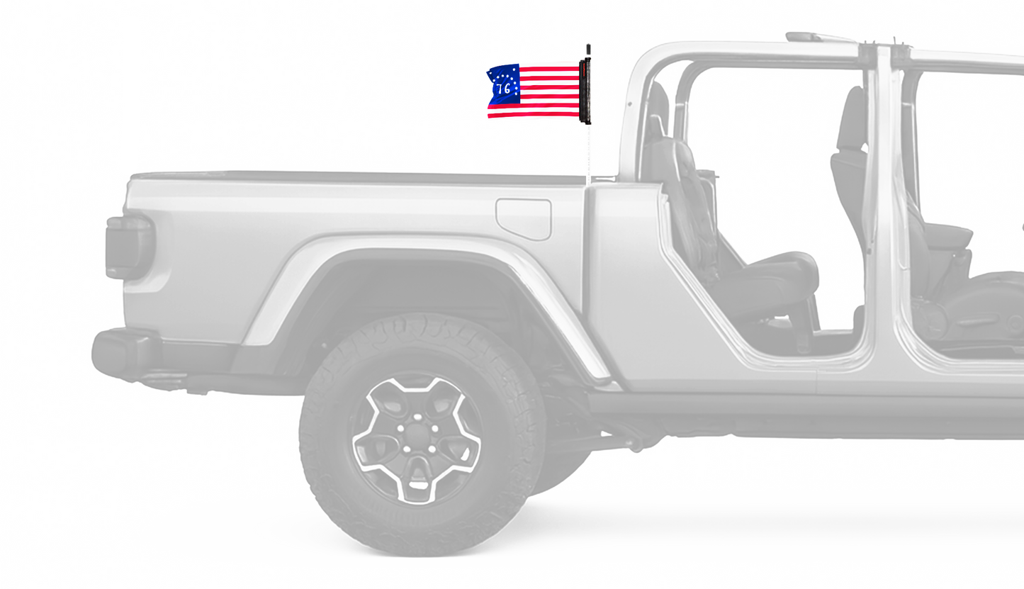 Bennington 12"x18" Forever Wave Flag for Jeep Gladiator JT