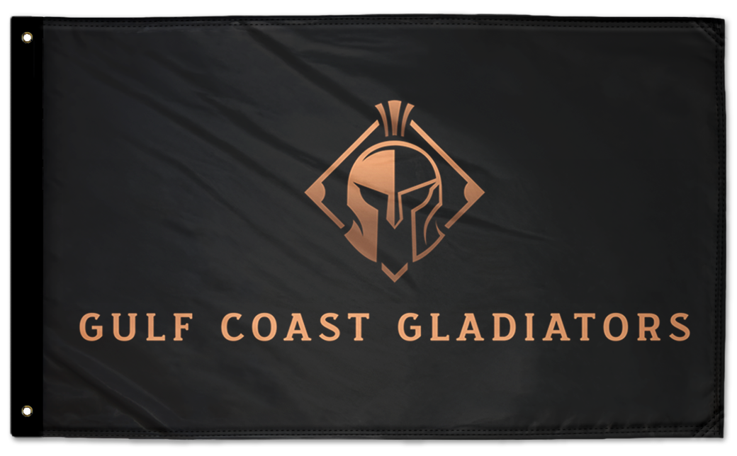Gulf Coast Gladiators 3'x5' Double-Sided Flag