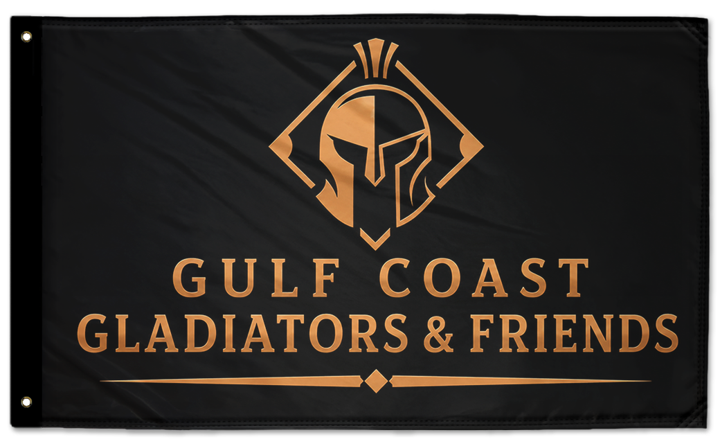 Gulf Coast Gladiators 3'x5' Double-Sided Flag