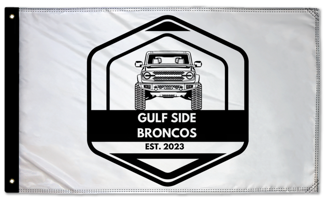 Gulf Side Broncos Flag 3'x5' Double-Sided Flag