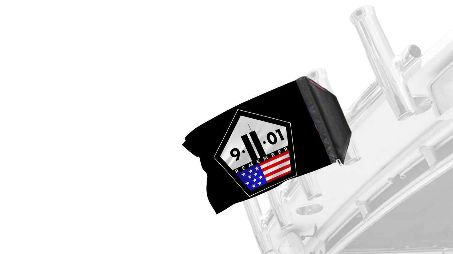 911 Remember 12"x18" Forever Wave Flag for Boats