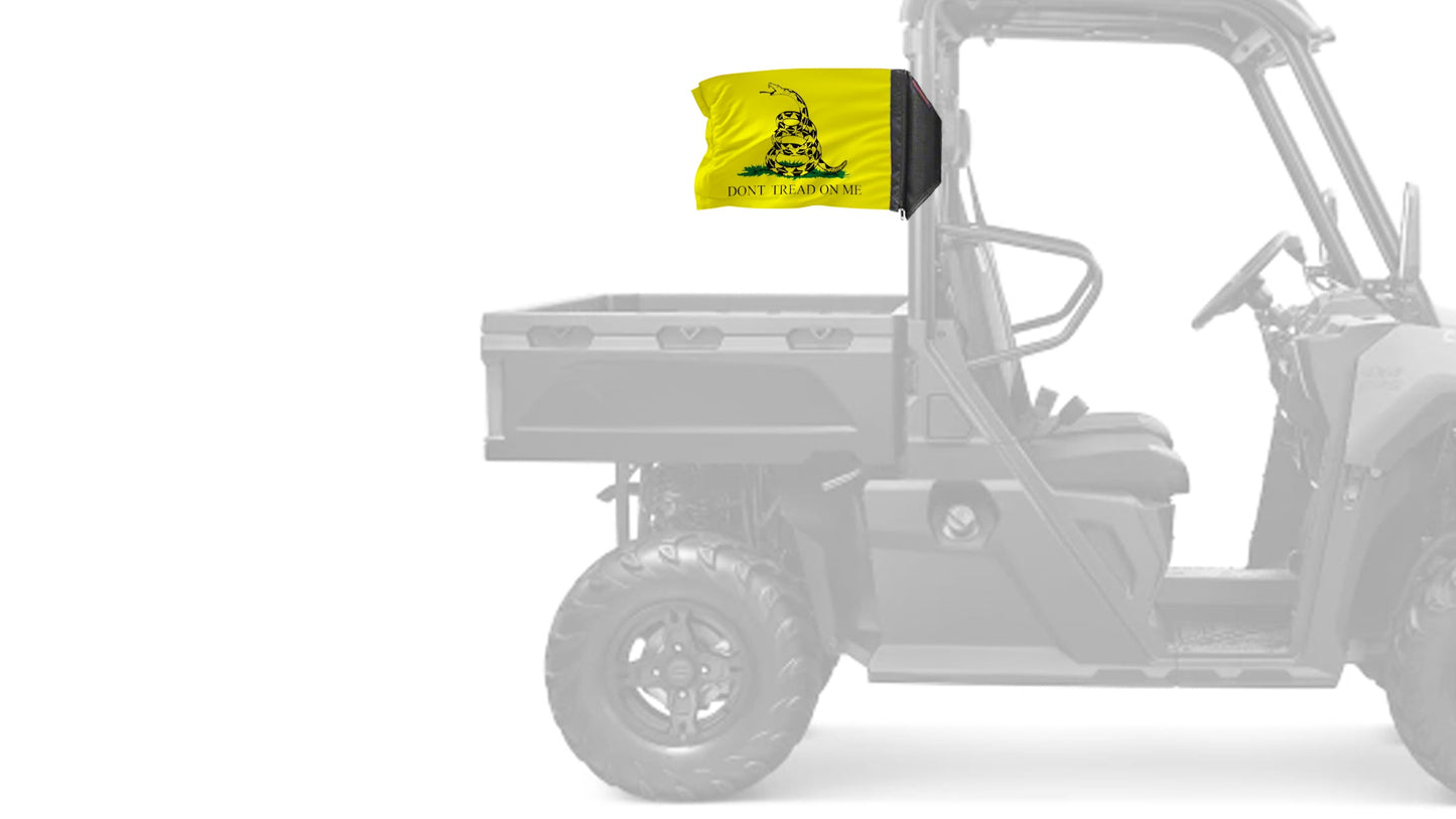 Gadsden "Don't Tread On Me" 12"x18" Forever Wave Flag for UTVs