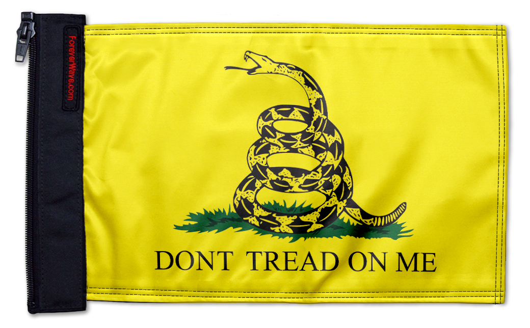 Gadsden "Don't Tread On Me" 12"x18" Forever Wave Flag for UTVs