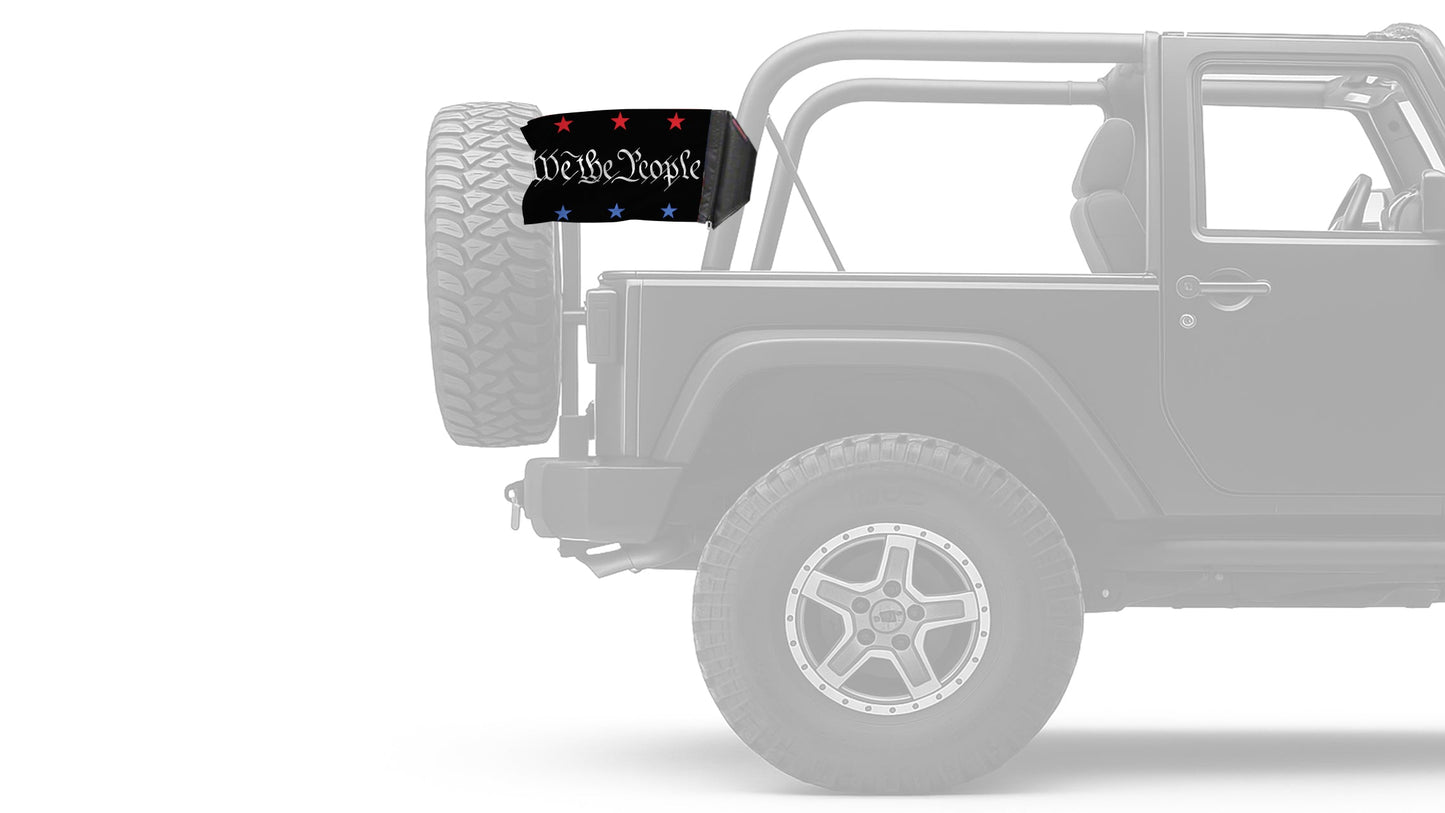 We The People 12"x18" Forever Wave Flag for Jeep Wrangler CJ-7 and CJ-8 1976-1986