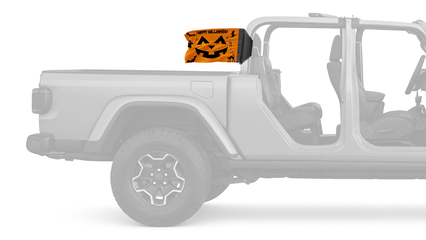 Happy Halloween 12"x18" Forever Wave Flag for Jeep Gladiator JT