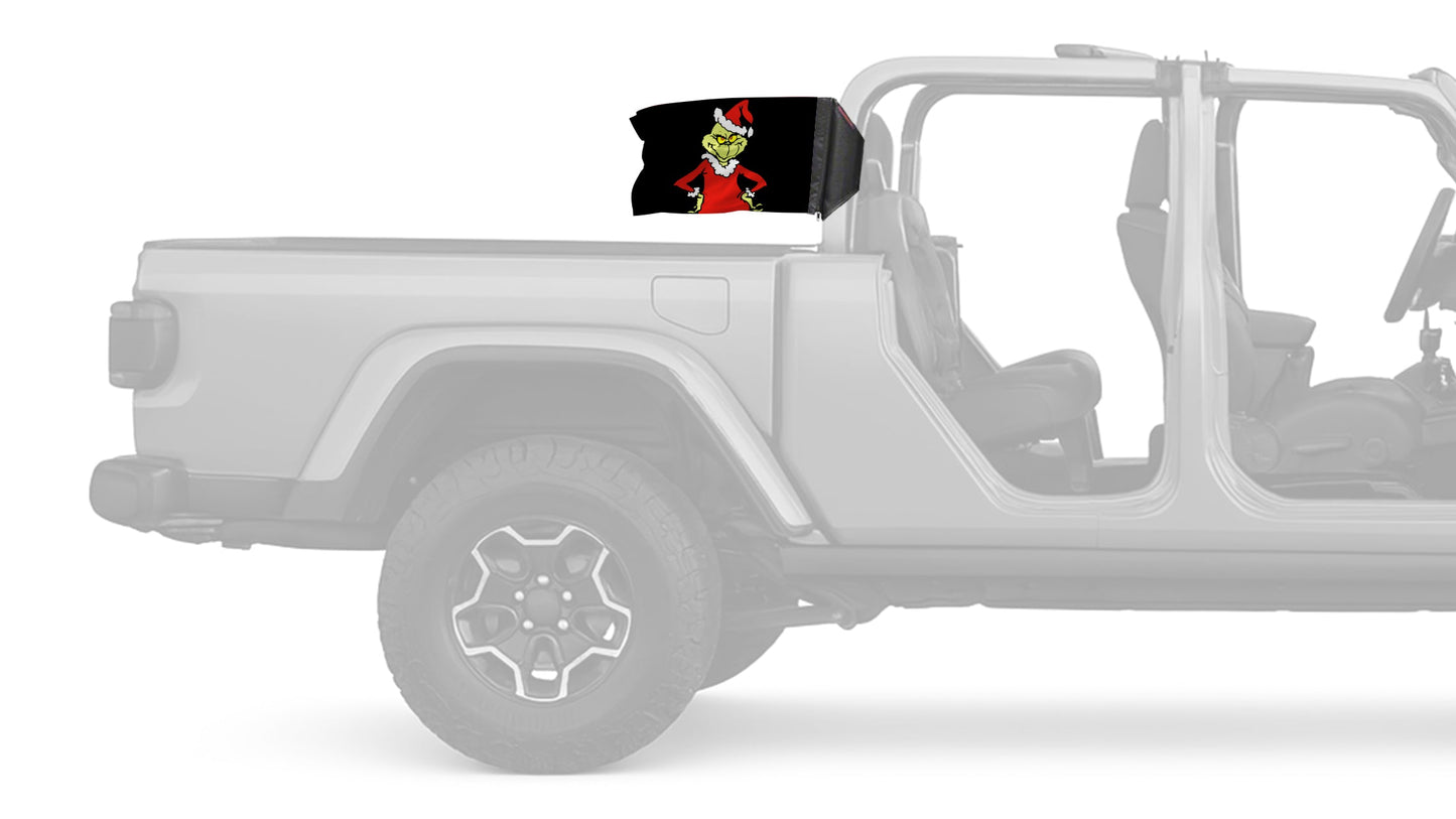 The Grinch 12"x18" Forever Wave Flag for Jeep Gladiator JT