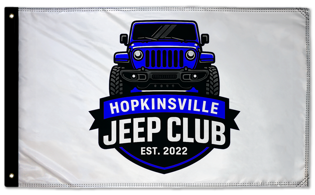 Hopkinsville Jeep Club 3'x5' Double-Sided Flag