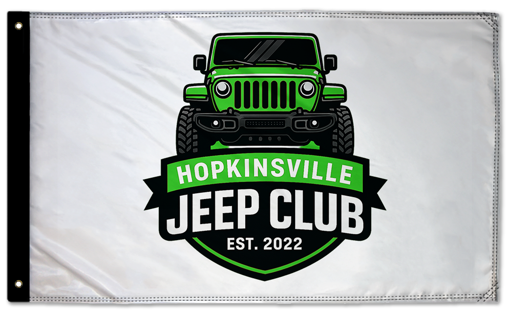 Hopkinsville Jeep Club 3'x5' Double-Sided Flag