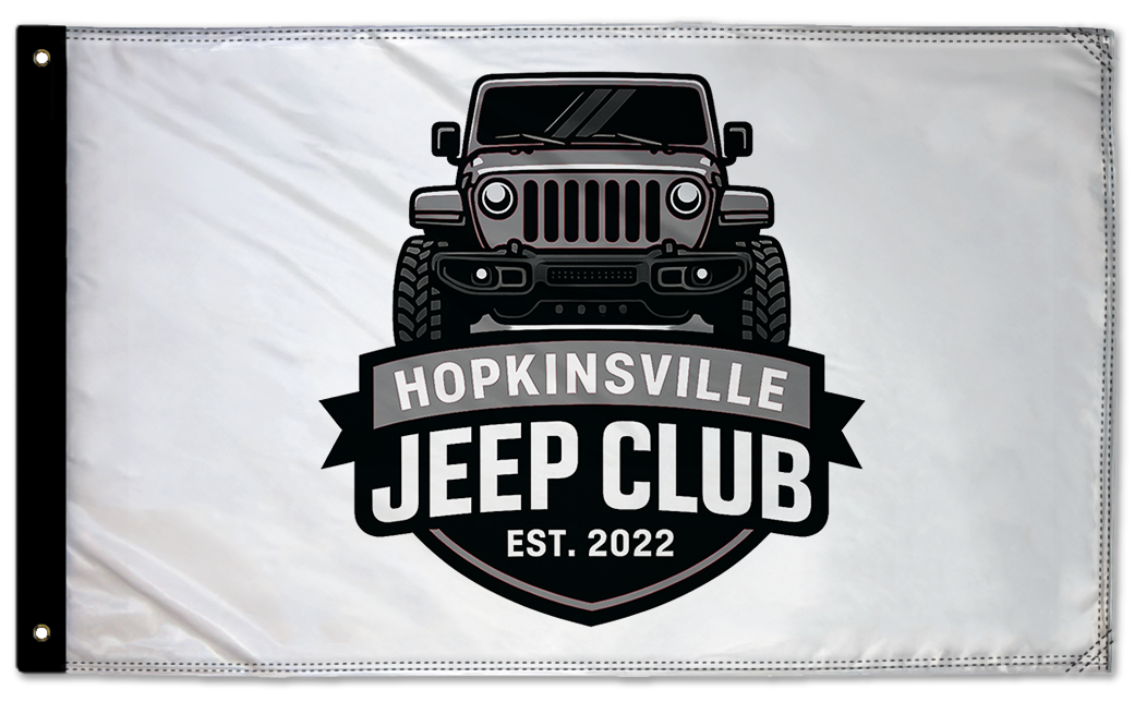 Hopkinsville Jeep Club 3'x5' Double-Sided Flag