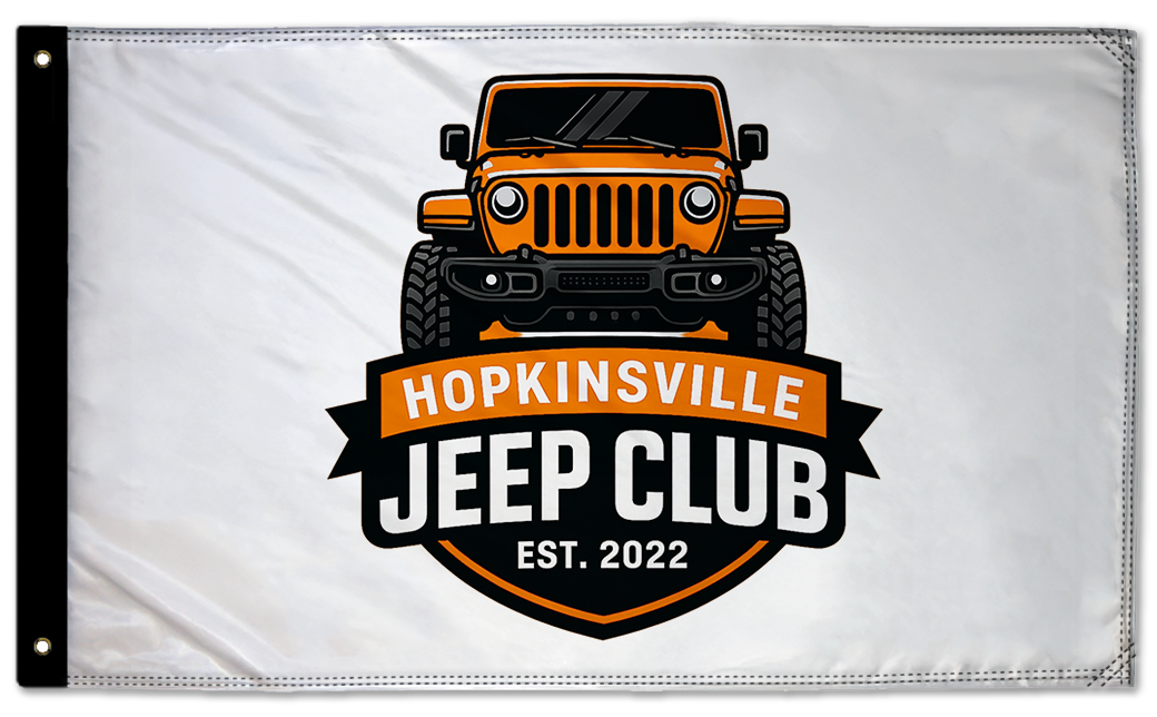 Hopkinsville Jeep Club 3'x5' Double-Sided Flag
