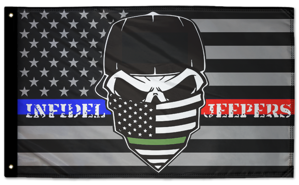 Infidel Jeepers Flag 3'x5' Double-Sided Flag
