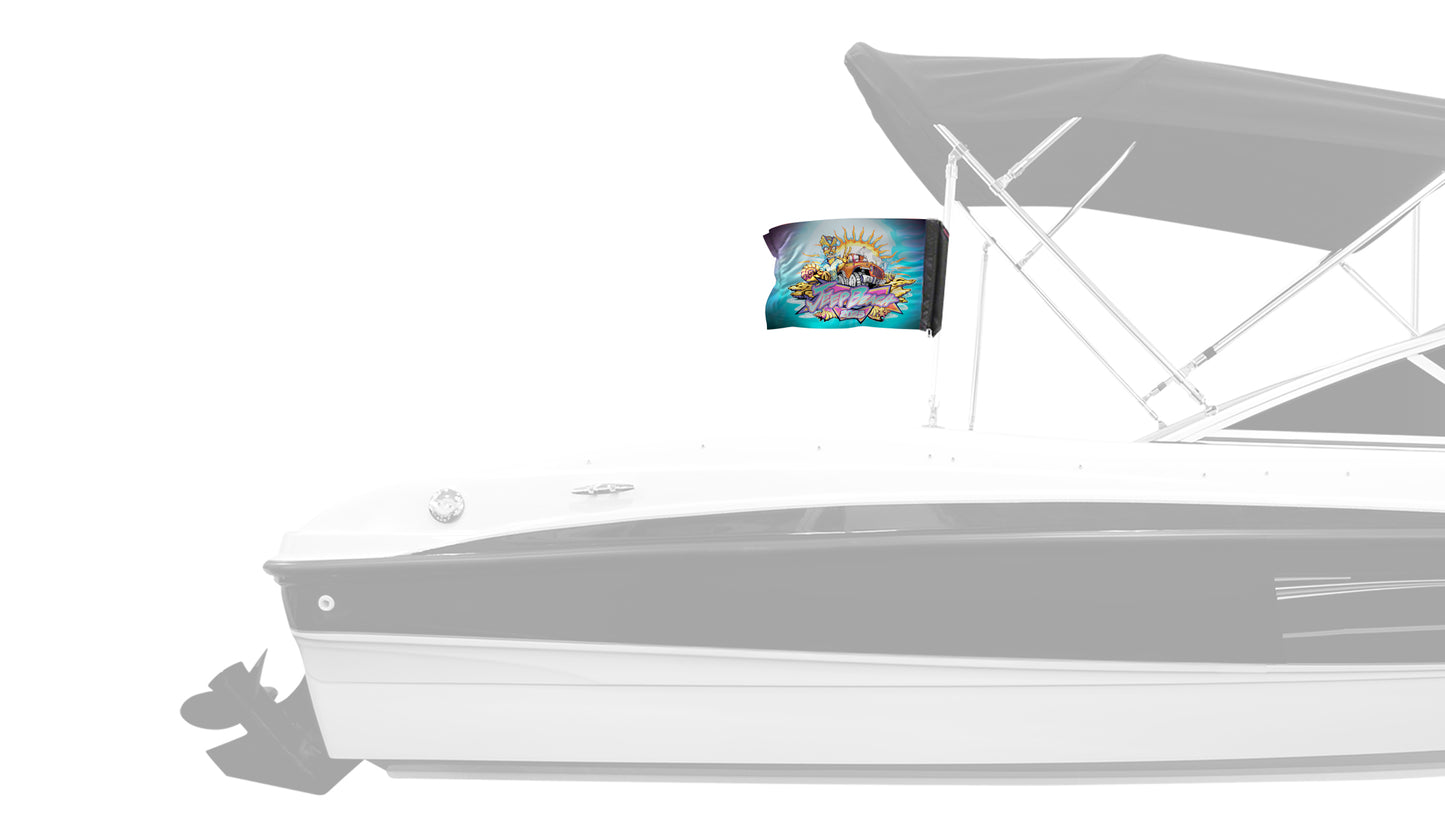 Jeep Beach 2025 12"x18" Forever Wave Flag