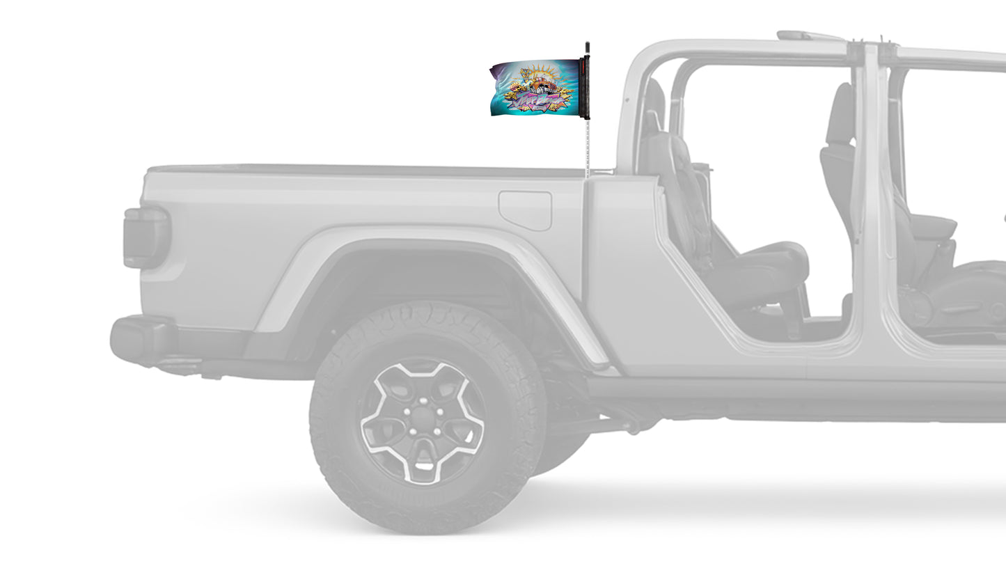 Jeep Beach 2025 12"x18" Forever Wave Flag