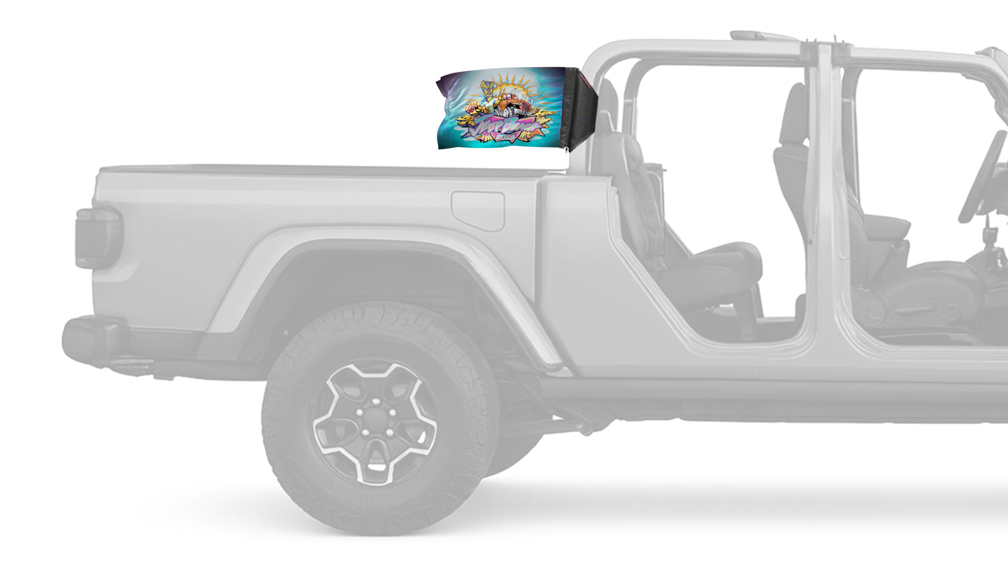 Jeep Beach 2025 12"x18" Forever Wave Flag