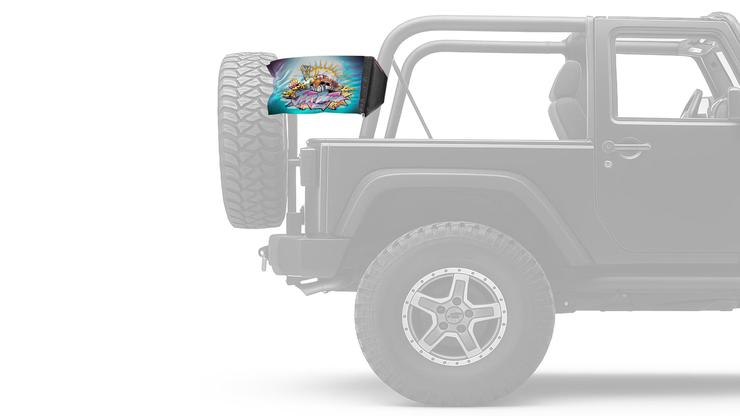 Jeep Beach 2025 12"x18" Forever Wave Flag