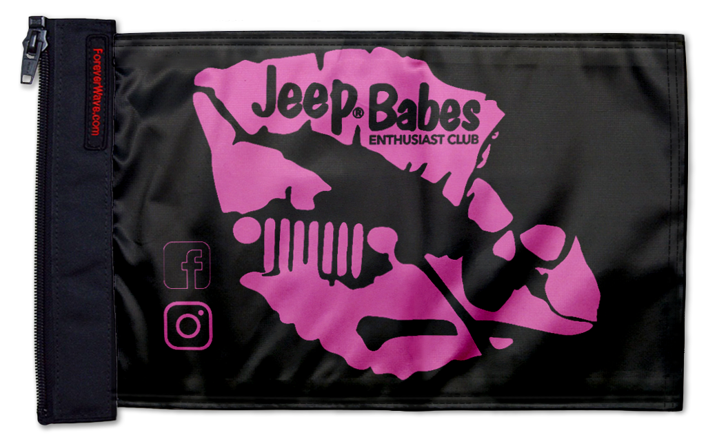 Jeep Babes Flag 12"x18" Forever Wave Flag