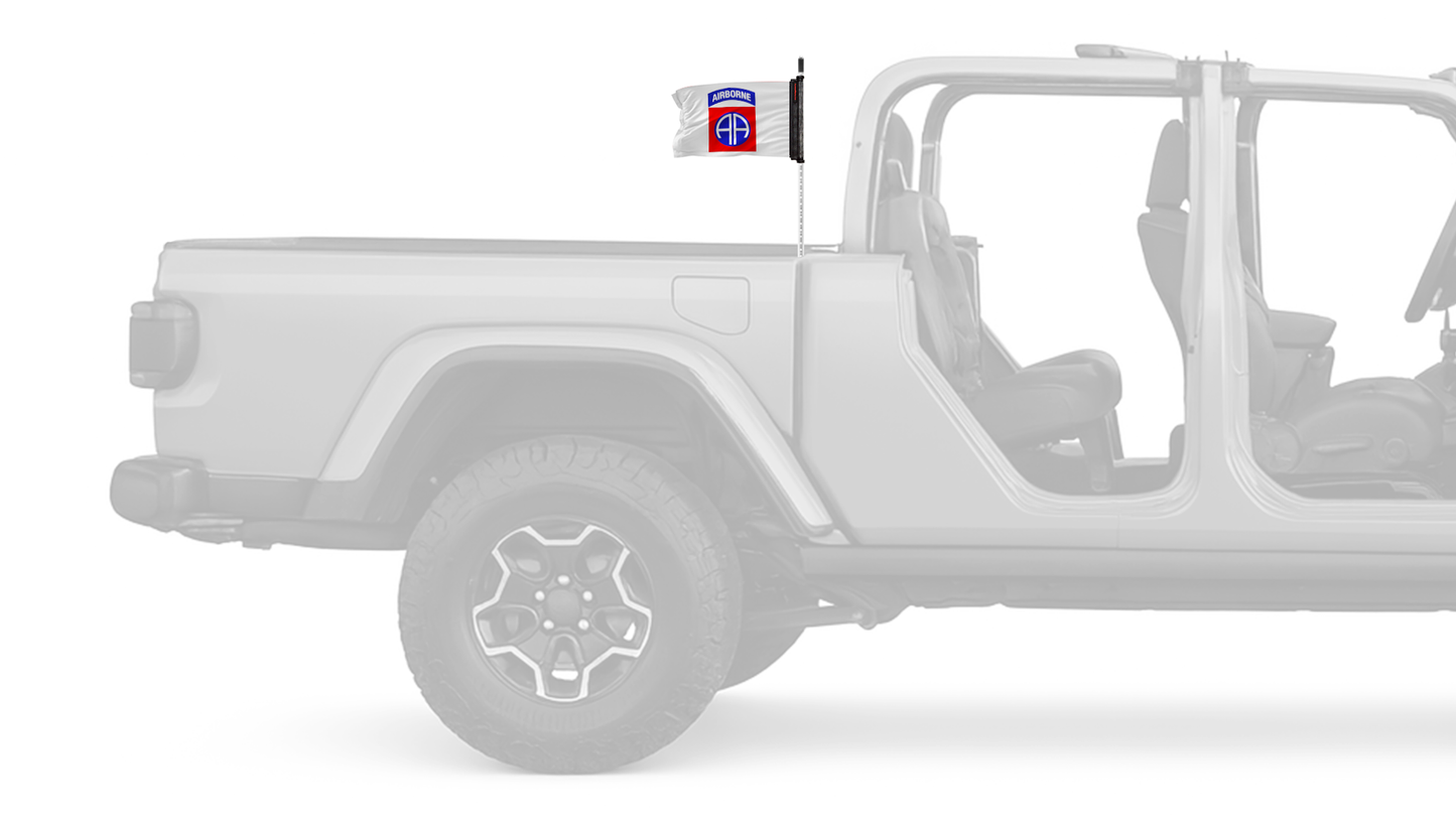 Airborne 82nd Division 12"x18" Forever Wave Flag for Jeep Gladiator JT