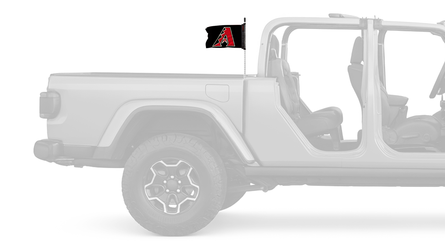 Arizona Diamondbacks 11"x17" Forever Wave Flag for Jeep Gladiator JT