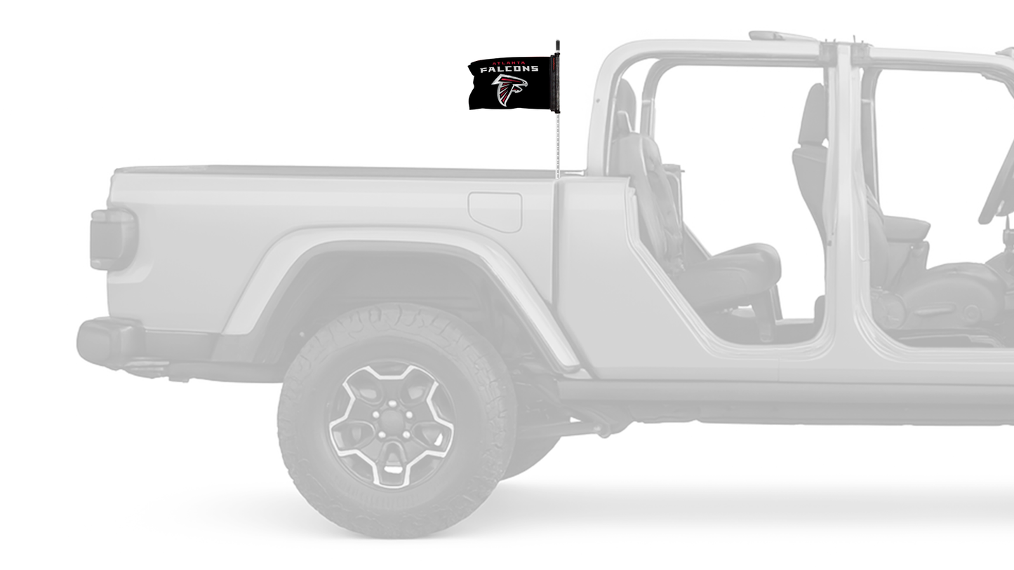 Atlanta Falcons 11"x17" Forever Wave Flag for Jeep Gladiator JT