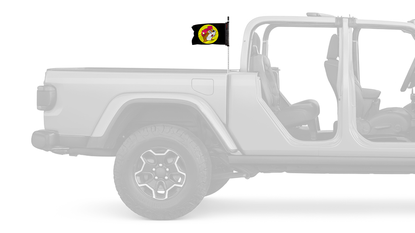 Buc-ees 12"x18" Forever Wave Flag for Jeep Gladiator JT