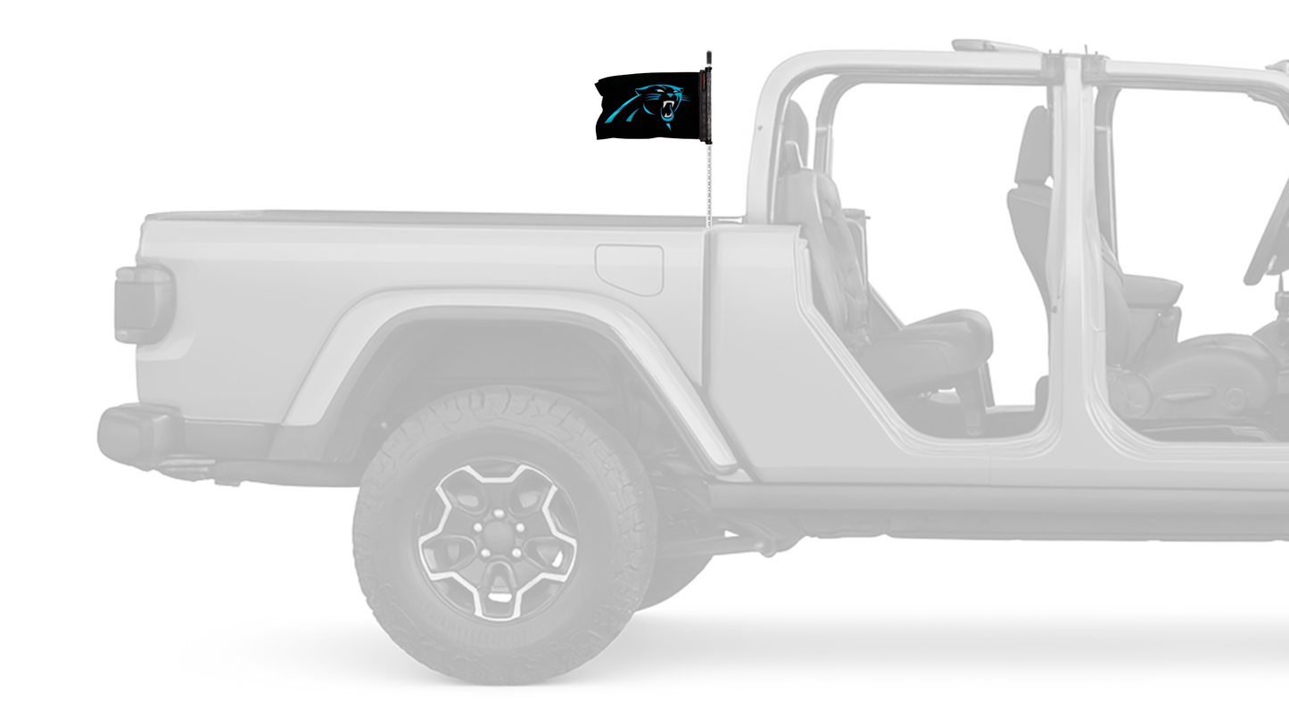 Carolina Panthers 11"x17" Forever Wave Flag for Jeep Gladiator JT