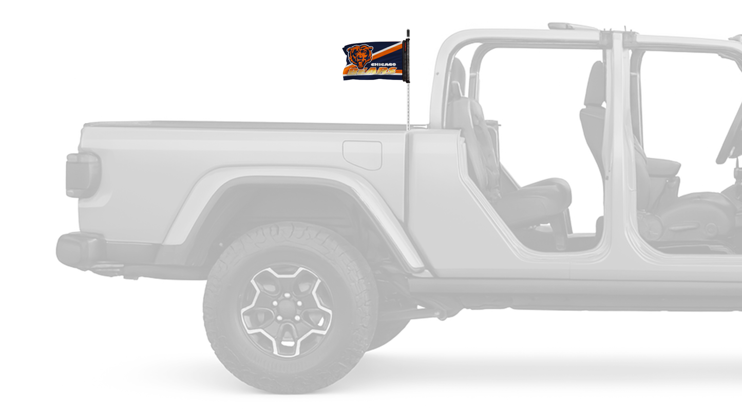 Chicago Bears 11"x17" Forever Wave Flag for Jeep Gladiator JT