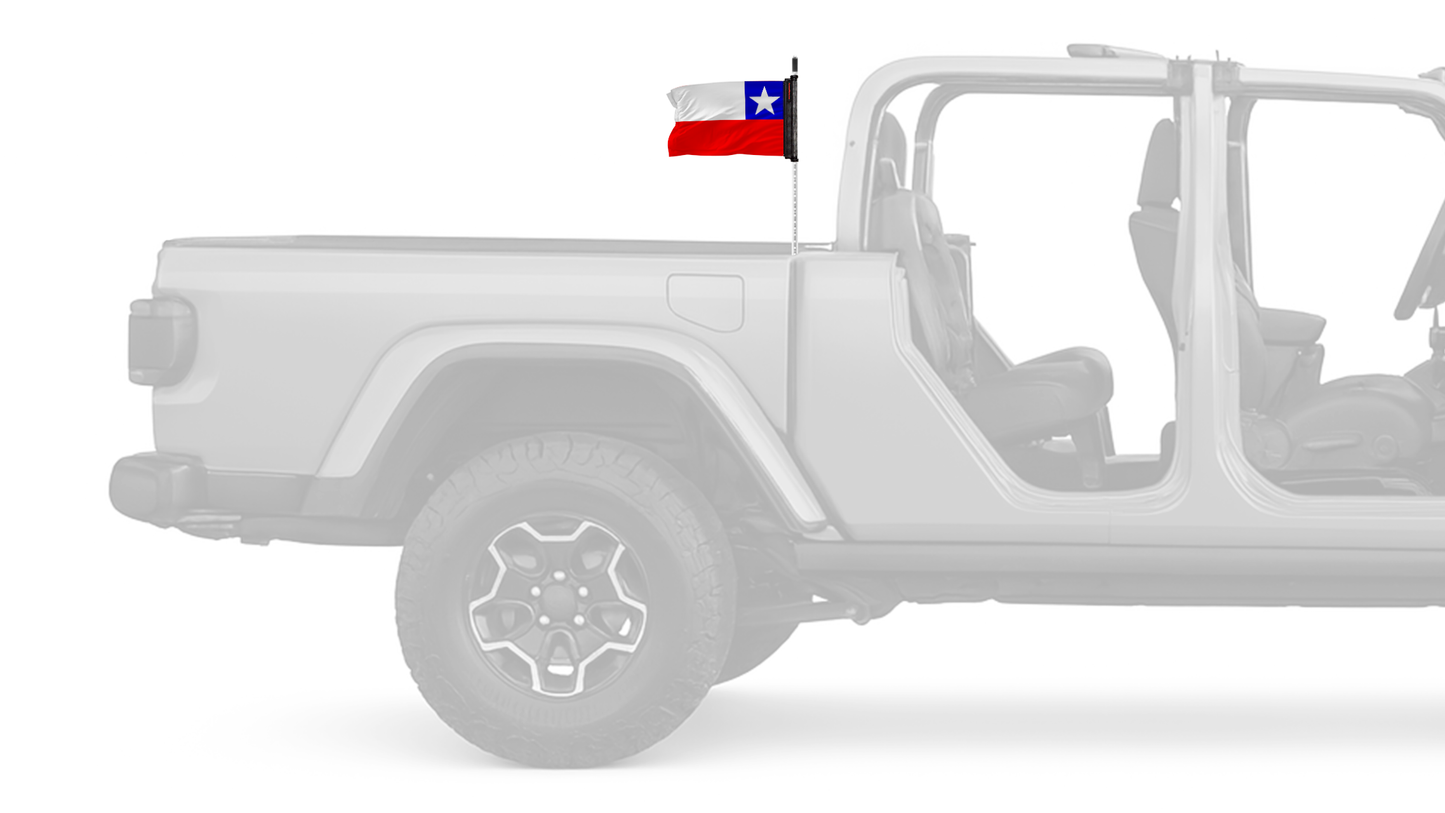 Chile 12"x18" Forever Wave Flag for Jeep Gladiator JT
