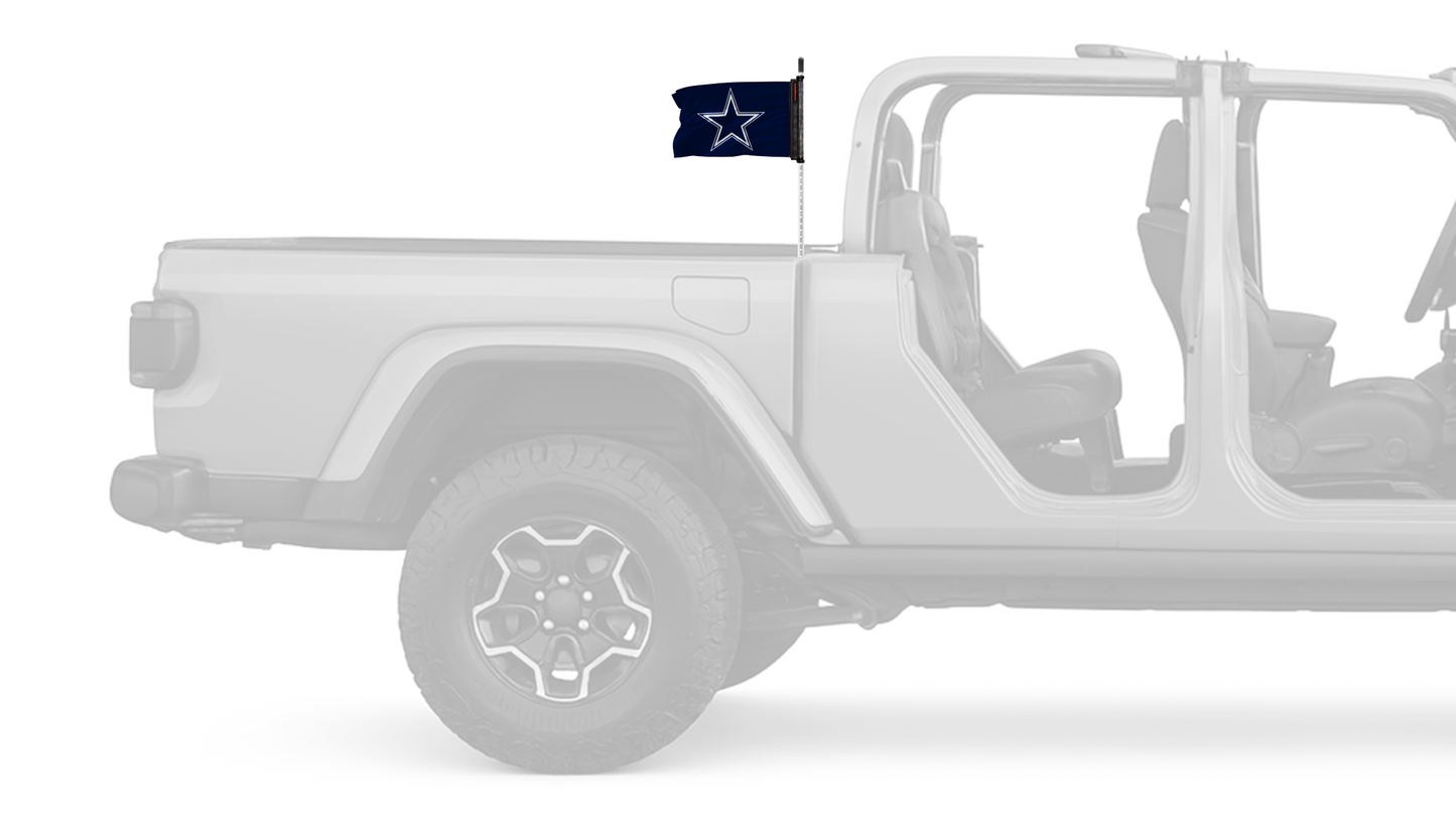 Dallas Cowboys Blue 11"x17" Forever Wave Flag for Jeep Gladiator JT