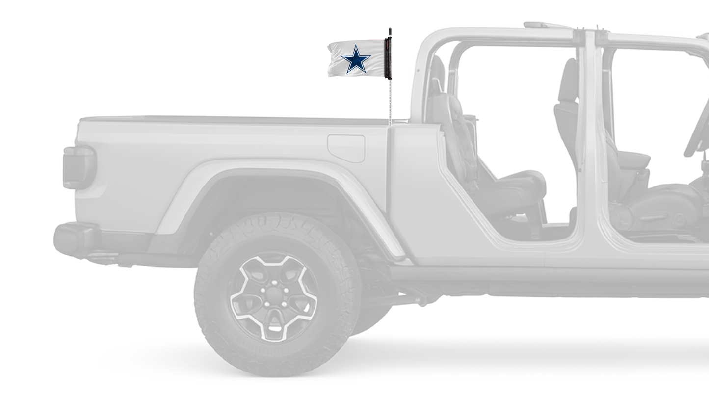 Dallas Cowboys White 11"x17" Forever Wave Flag for Jeep Gladiator JT