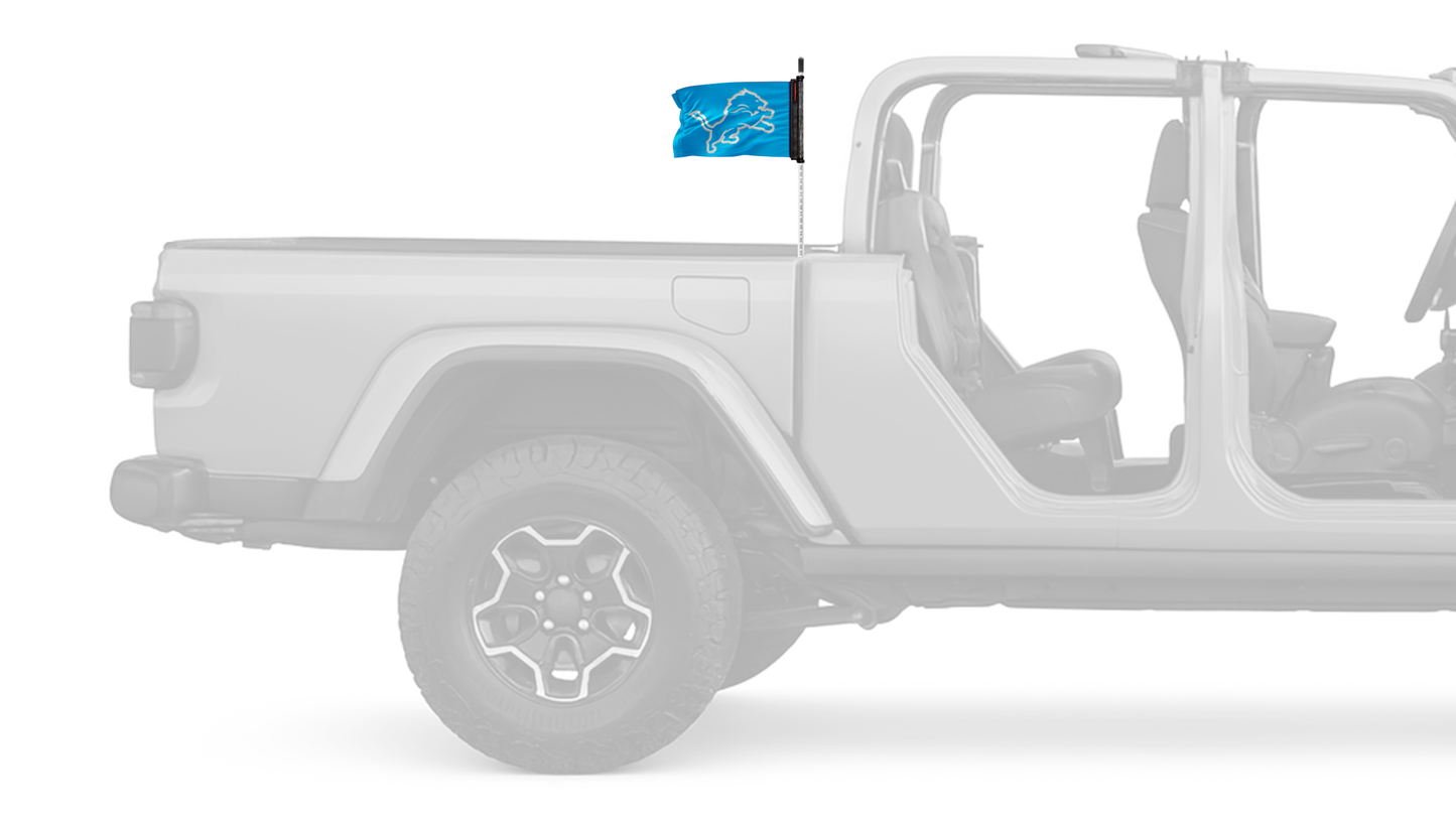 Detroit Lions 11"x17" Forever Wave Flag for Jeep Gladiator JT