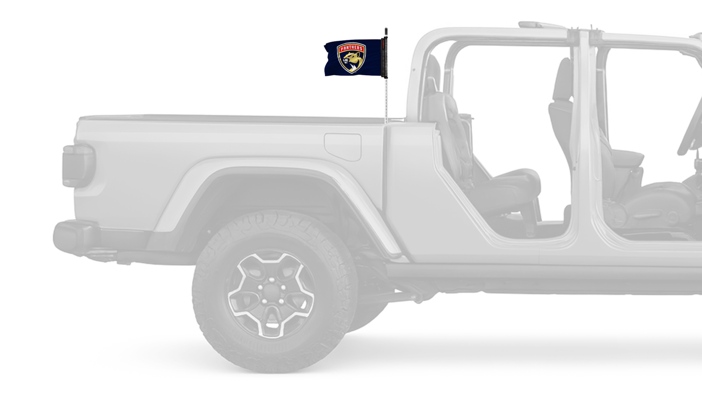 Florida Panthers 11"x17" Forever Wave Flag for Jeep Gladiator JT