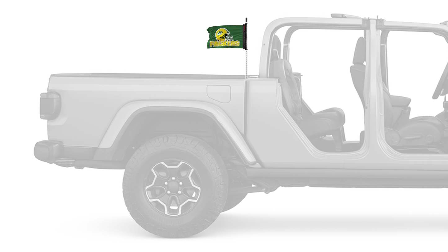 Green Bay Packers 11"x17" Forever Wave Flag for Jeep Gladiator JT