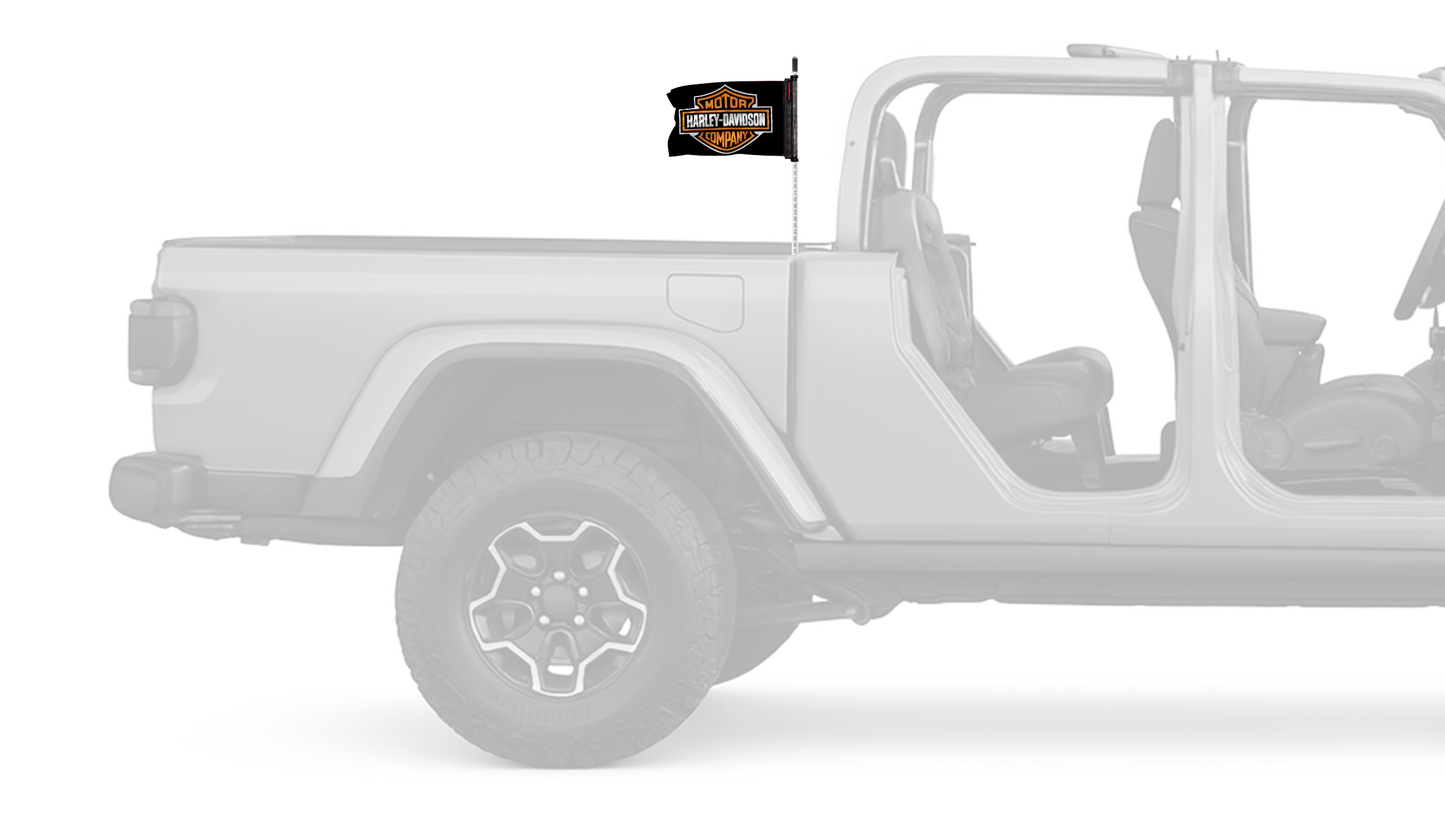 Harley Davidson 12"x18" Forever Wave Flag for Jeep Gladiator JT