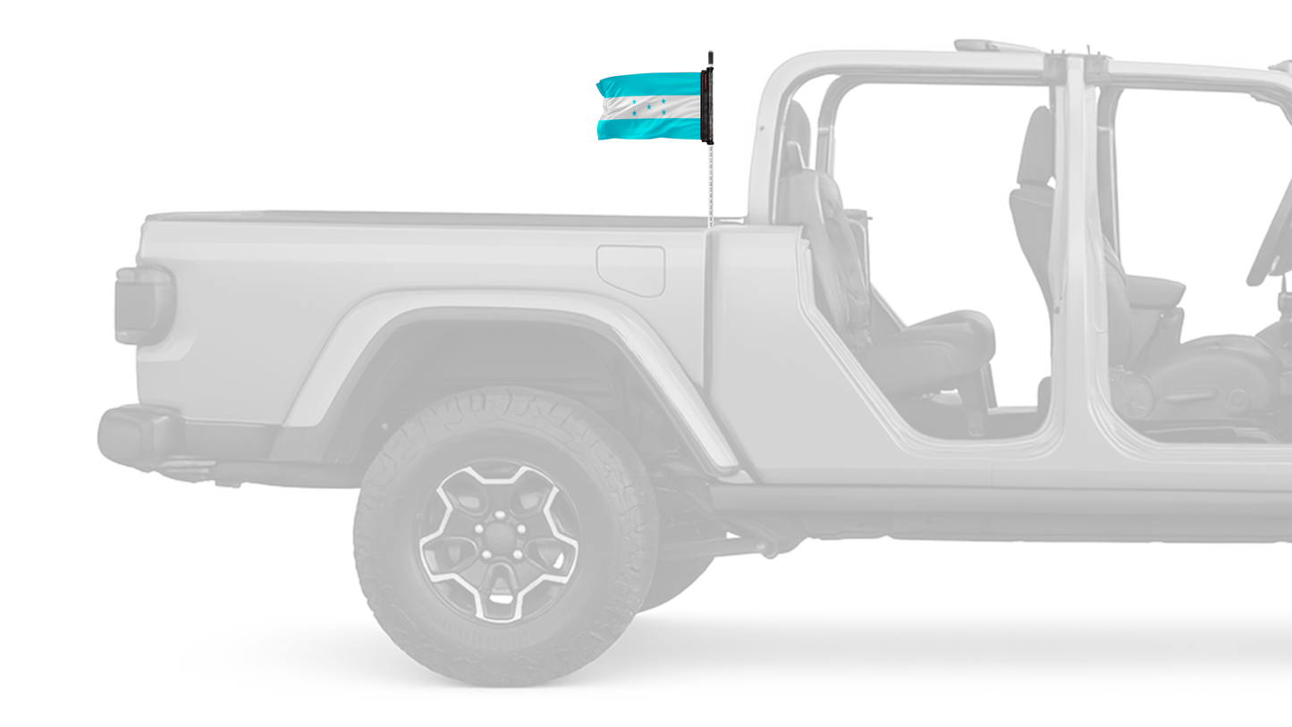 Honduras 12"x18" Forever Wave Flag for Jeep Gladiator JT