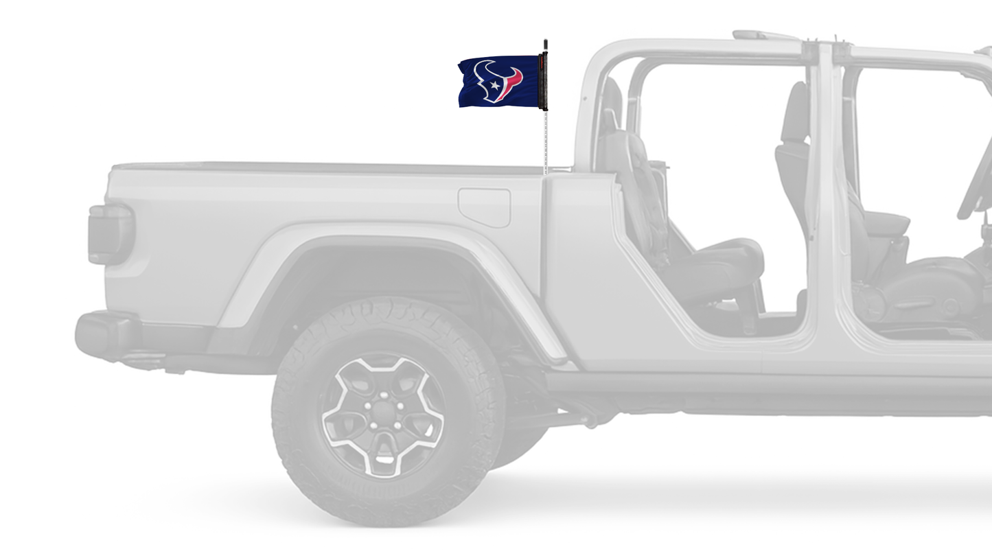 Houston Texans 11"x17" Forever Wave Flag for Jeep Gladiator JT