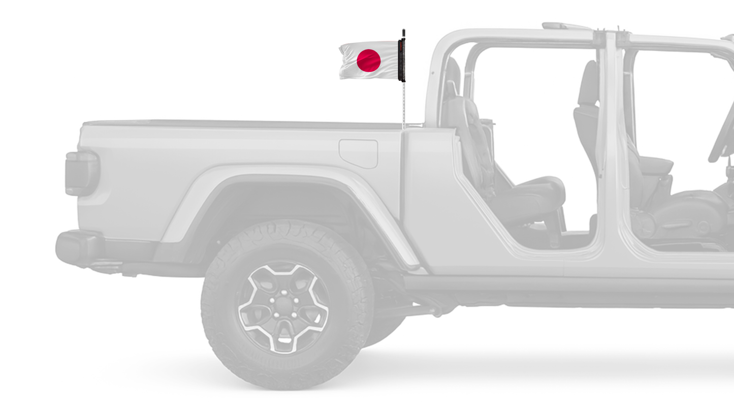 Japan 12"x18" Forever Wave Flag for Jeep Gladiator JT