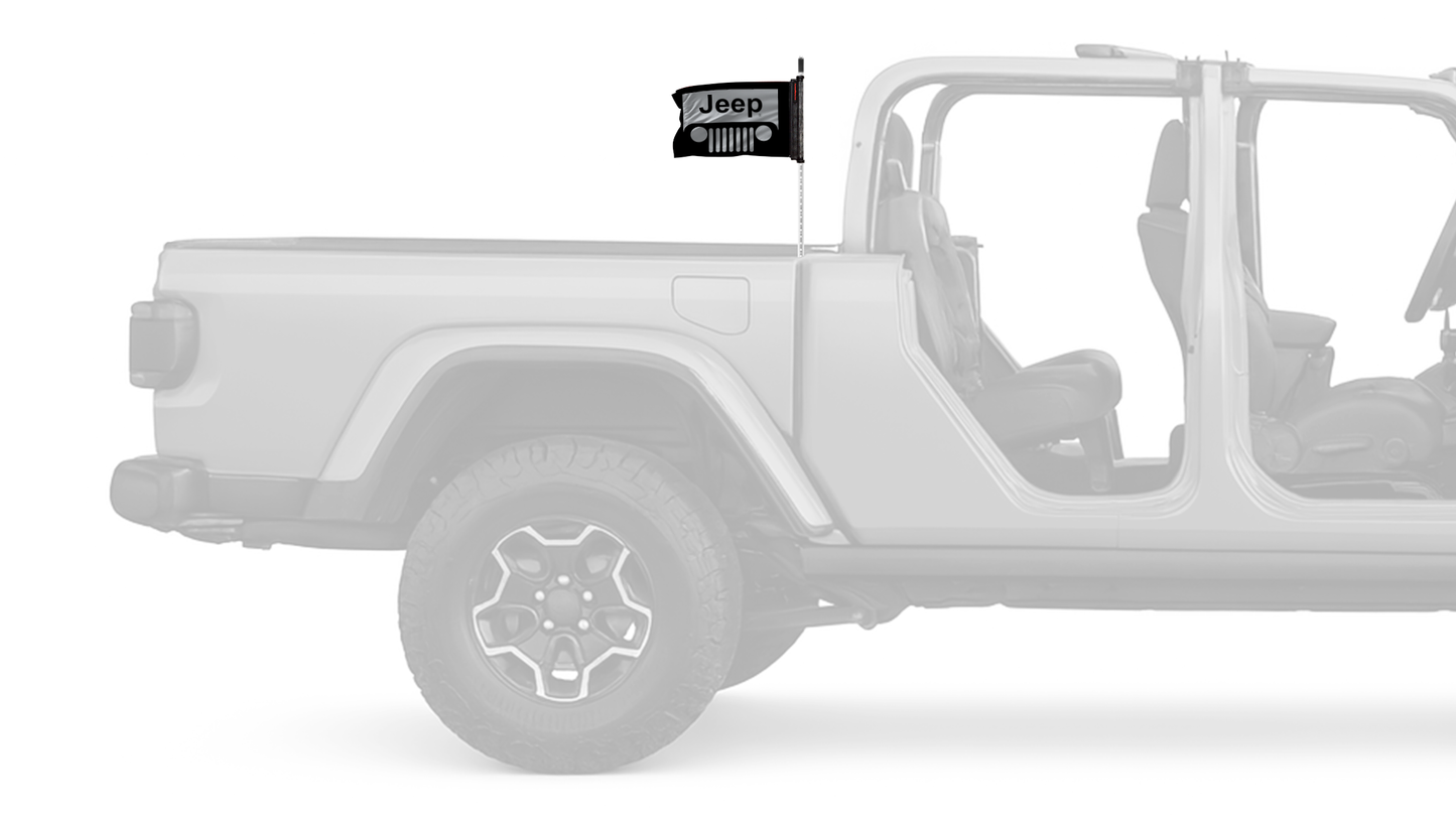 Jeep Grill 12"x18" Forever Wave Flag for Jeep Gladiator JT