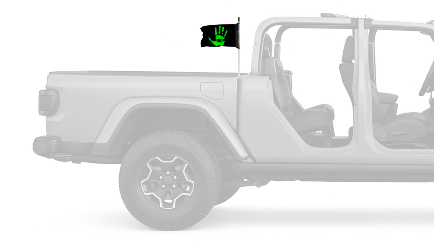 Jeep Wave 12"x18" Forever Wave Flag for Jeep Gladiator JT