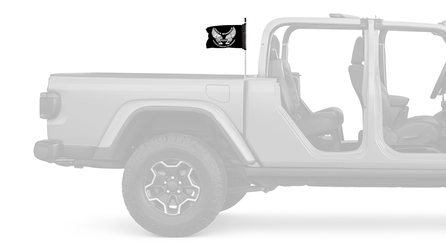 Jon's Mission 22 12"x18" Forever Wave Flag for Jeep Gladiator JT