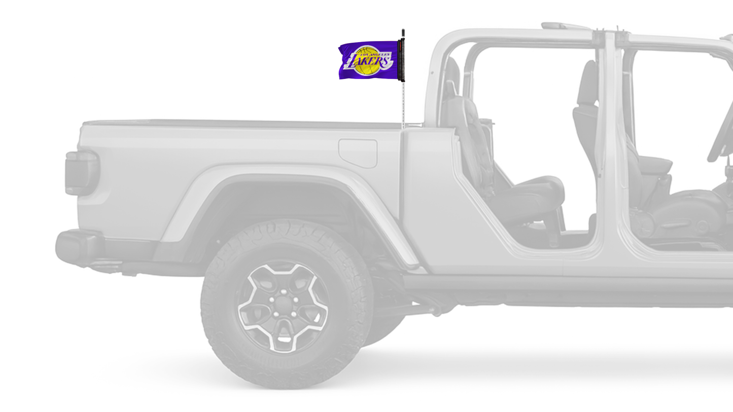 Los Angeles Lakers 11"x17" Forever Wave Flag for Jeep Gladiator JT